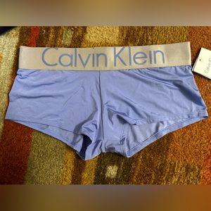 Calvin Klein Steel Periwinkle Boy Short SIZE S nwt